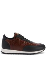 Giuseppe Zanotti baskets Jimi en cuir - Marron