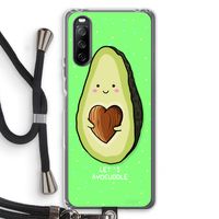 Avocuddle: Sony Sony Xperia 10 III Transparant Hoesje met koord