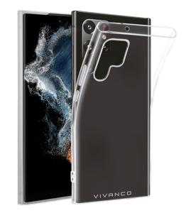 Vivanco Super Slim Backcover Samsung Galaxy S23 Ultra Transparant Inductieve lading