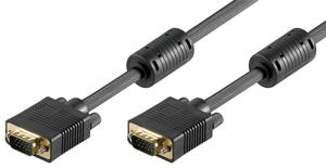 Goobay 50135 VGA kabel 2 m VGA (D-Sub) Zwart