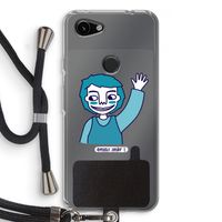 Zwaai: Pixel 3a Transparant Hoesje met koord