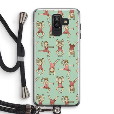 Gymboys: Samsung Galaxy J8 (2018) Transparant Hoesje met koord