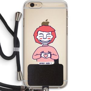 Hartje: iPhone 6 PLUS / 6S PLUS Transparant Hoesje met koord