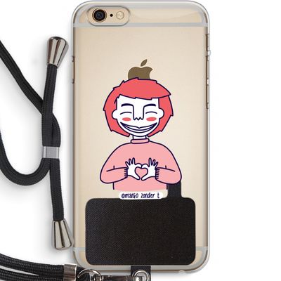 Hartje: iPhone 6 PLUS / 6S PLUS Transparant Hoesje met koord
