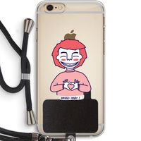 Hartje: iPhone 6 PLUS / 6S PLUS Transparant Hoesje met koord