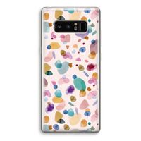 Terrazzo Memphis Pink: Samsung Galaxy Note 8 Transparant Hoesje