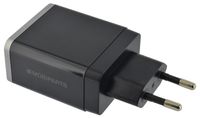 Mobiparts Wall Charger Dual USB 2.4A + Micro USB Cable Black - thumbnail