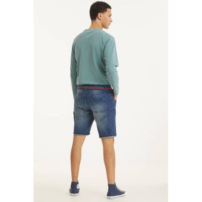 LERROS regular fit jeans short blauw