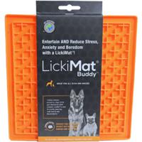 Lickimat likmat Buddy oranje voor de hond (20 cm) Per stuk