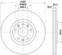 Remschijf 8DD355120501