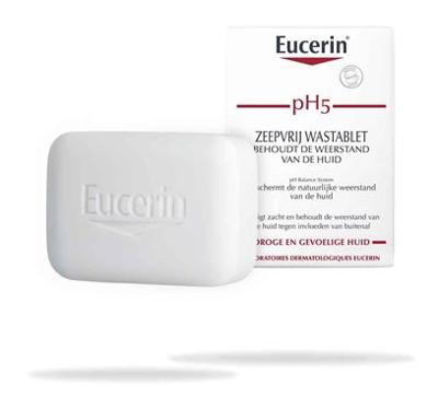 Eucerin pH5 Zeepvrij Wastablet 100 gr Eucerin pH5 Zeepvrij Wastablet 100 gr