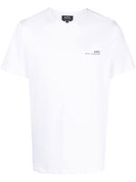 A.P.C. t-shirt à logo imprimé - Blanc