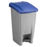 Afvalcontainer/rolemmer/pedaalemmer Basic - blauw - 60 liter - 49 x 38 x 70 cm - huis/tuin afval Afvalcontainer/rolemmer/pedaalemmer Basic - blauw - 60 liter - 49 x 38 x 70 cm - huis/tuin afval