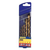 Irwin HSS Metaalboren 135° Titanium, 5-delige set: 4/5/6/8/10 mm - 10502604