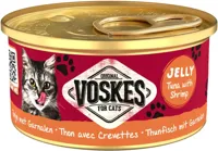 Voskes kattenvoer in gelei tonijn & garnalen 85g