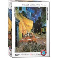 Eurographics puzzel Café Terrace at Night - Vincent van Gogh - 1000 stukjes - thumbnail