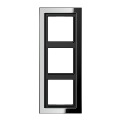 Jung LS Design Afdekraam Glanzend Chroom 3-voudig