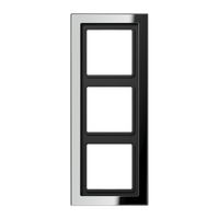 Jung LS Design Afdekraam Glanzend Chroom 3-voudig