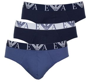 Armani Slips blauw-grijs 3-pack