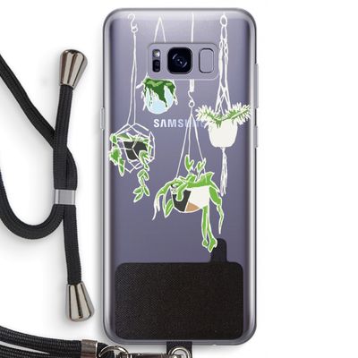 Hang In There: Samsung Galaxy S8 Transparant Hoesje met koord