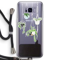 Hang In There: Samsung Galaxy S8 Transparant Hoesje met koord