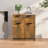 Dressoir 60x30x70 cm bewerkt hout gerookt eikenkleurig - thumbnail