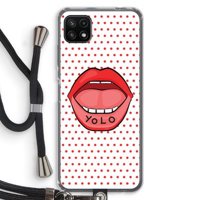 Yolo Denise: Samsung Galaxy A22 5G Transparant Hoesje met koord