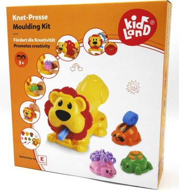 Playgo dough klei set met een leeuw als kleipers