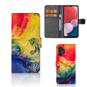 Hoesje Samsung Galaxy A13 (4G) Watercolor Dark