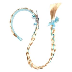 Toi-Toys Ice diadeem met lange vlecht en ijskristal