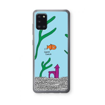 Aquarium: Samsung Galaxy A31 Transparant Hoesje