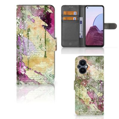 Hoesje OPPO Reno 8 Lite | OnePlus Nord N20 Letter Painting Hoesje OPPO Reno 8 Lite | OnePlus Nord N20 Letter Painting