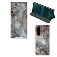 Sony Xperia 5 III | Standcase | Marmer Grijs