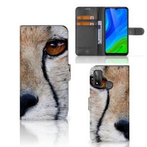 Huawei P Smart 2020 Telefoonhoesje met Pasjes Cheetah