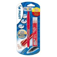Rollerpen pilot frixion bl-fr7 m + 3 vull rood