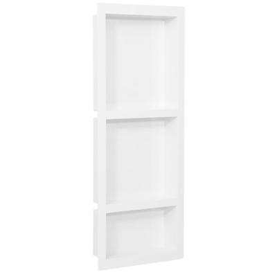Douchenis met 3 vakken 41x99x9 cm hoogglans wit