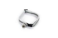 Beeztees Beeztees Kattenhalsband Reflecterend Grijs/Wit 24-29cm