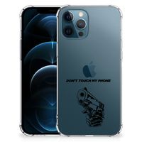 iPhone 12 | 12 Pro Anti Shock Case Gun Don't Touch My Phone - thumbnail