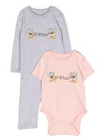 Off-White Kids trousseau de naissance à logo imprimé - Rose - thumbnail