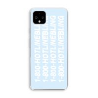 Hotline bling blue: Pixel 4 XL Transparant Hoesje