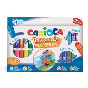 Verfstift Carioca Temperello set Ã 24 kleuren