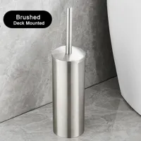 SteelClean Luxe Toiletborstel met Wandhouder - Zwart RVS Design SteelClean Luxe Toiletborstel met Wandhouder - Zwart RVS Design