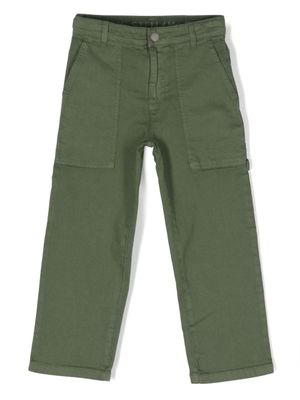 Stella McCartney Kids pantalon à coupe droite - Vert