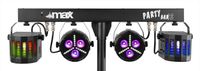 Max PartyBar 12 Discostroboscoop Zwart Geschikt voor gebruik binnen - thumbnail