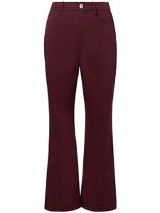 Proenza Schouler White Label pantalon évasé à coupe courte - Violet