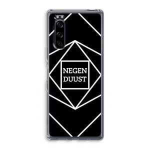 Negenduust geometrisch: Sony Xperia 5 Transparant Hoesje