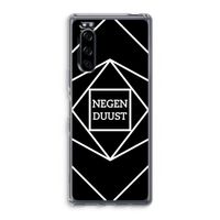 Negenduust geometrisch: Sony Xperia 5 Transparant Hoesje