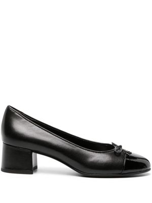 Tory Burch escarpins en cuir à bout contrastant 45 mm - Noir