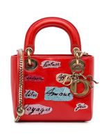 Christian Dior Pre-Owned mini sac à main Cannage Lady Dior (2016) - Rouge