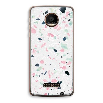 Terrazzo N°3: Motorola Moto Z Force Transparant Hoesje